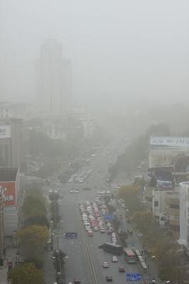 濟南遭遇浮塵天氣