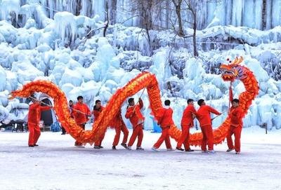 濟南過大年--九如山"冰"天雪地賞民俗